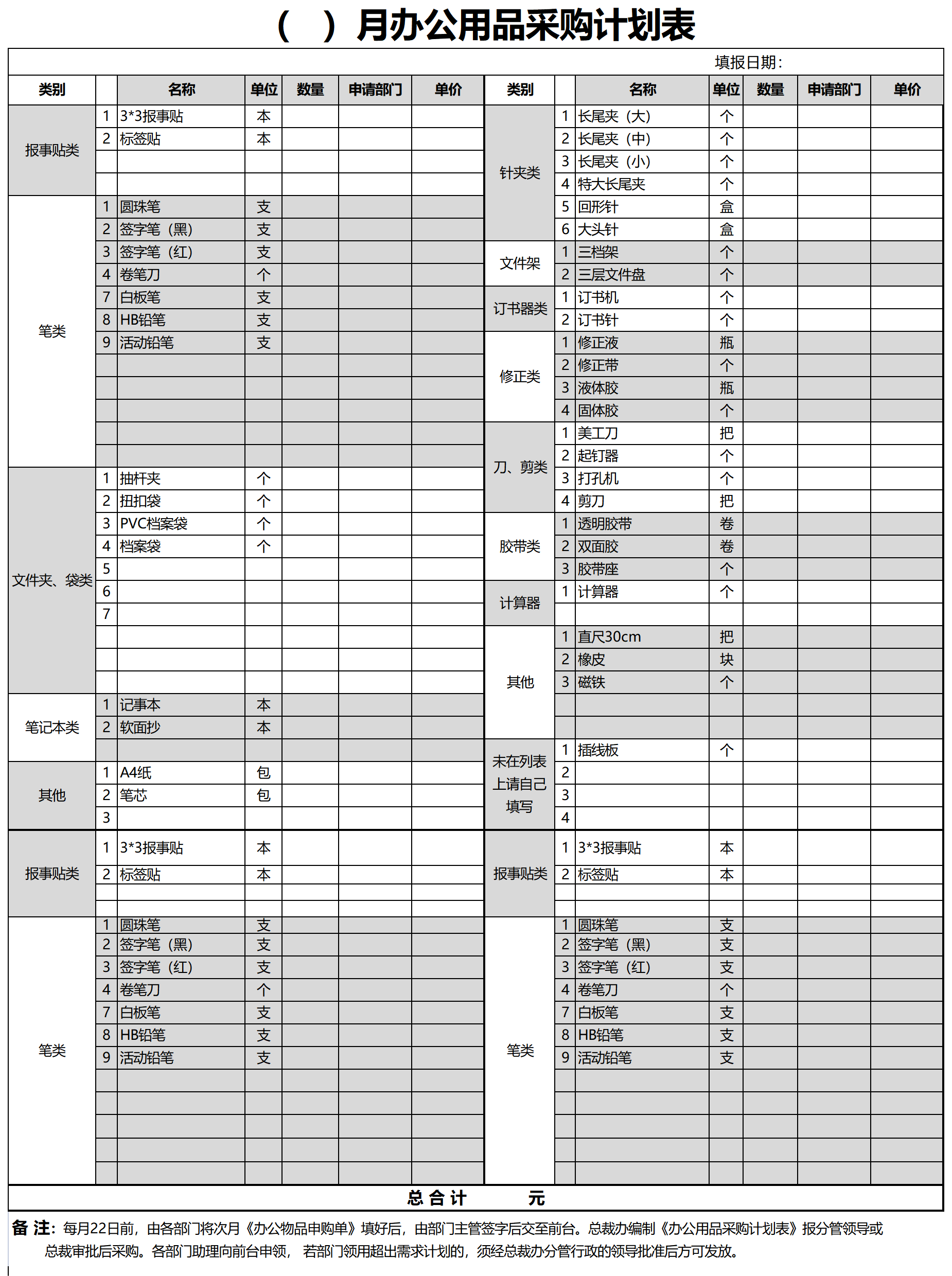 122 办公用品采购计划表_Sheet1.png